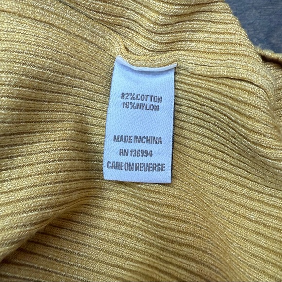 VILA Mustard Yellow Ruffled Sleeveless Knit Sweater - Picture 8 of 9